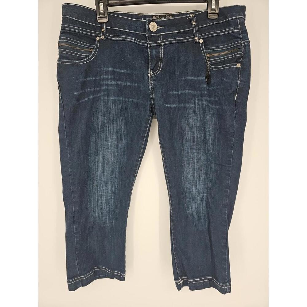 Vintage Sean John Denim Capri Pant Stretch Skinny Soft Sz‎ 31